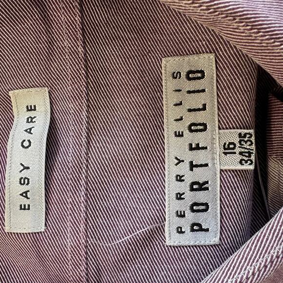 Perry Ellis Men's Casual Button Down Shirt Long Sleeve Collared Neck Size L - Picture 3 of 4